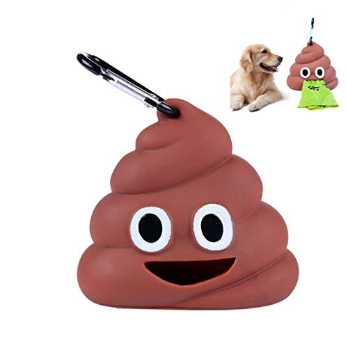 Sytian Dog Poop Bag Dispenser Dog Poop Bag Holder for Dog Waste Bags Dog Poop Bags Attaches to Dog Leash Includes 1 Roll 15 Bags  1 pcs