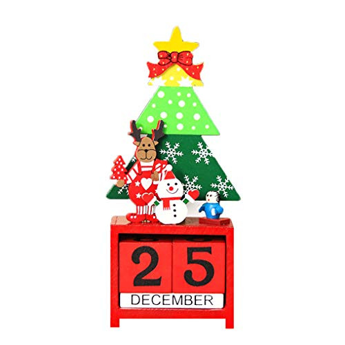 Rgontar Christmas Advent Calendar with Number Wooden Blocks  DIY Number Date Blocks Calendar Countdown to Decorations Wooden Xmas Tree Tabletop Decoration for Home Office Decoration Christmas Tree Rgontar Christmas Advent Calendar with Number Wooden Blocks  DIY Number Date Blocks Calendar Countdown to Decorations Wooden Xmas Tree Tabletop Decoration for Home Office Decoration Christmas Tree