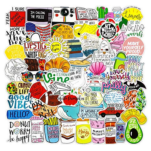 115pcs Water Bottle Funny Vine Stickers  Fresh Vine Stickers for Hydro Flask Laptops Computer Phones Meme Sticker Waterproof Aesthetic Vinyl Decals for Teens Adult