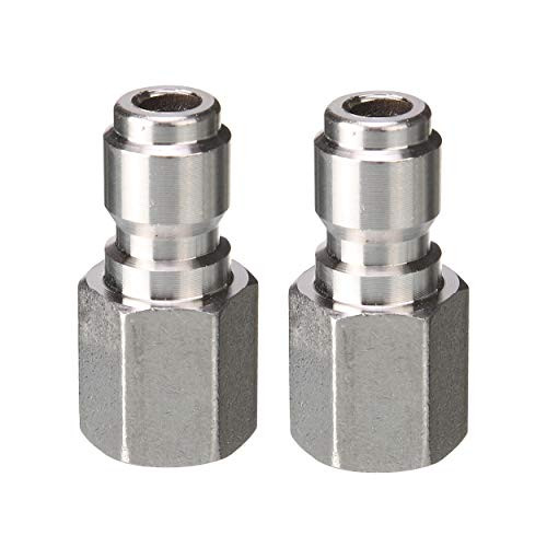 Tool Daily Pressure Washer Coupler  Quick Connect Plug  1 4 Inch Female NPT Fitting  5000 PSI  2-Pack