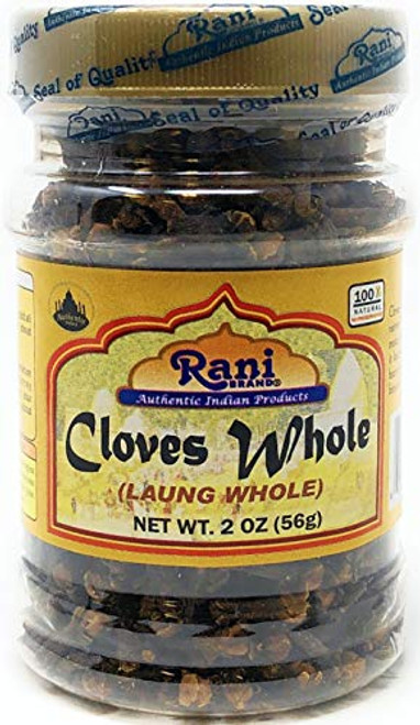 Rani Cloves Whole  Laung  2oz  56g  Great for Food  Tea  Pomander Balls and Potpourri  Hand Selected  Spice ~ PET Jar  All Natural   NON-GMO   Vegan   Gluten Friendly   Indian Origin Rani Cloves Whole  Laung  2oz  56g  Great for Food  Tea  Pomander Balls and Potpourri  Hand Selected  Spice ~ PET Jar  All Natural   NON-GMO   Vegan   Gluten Friendly   Indian Origin