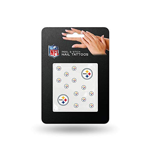 Rico Industries NFL Pittsburgh Steelers Nail Tattoos Set of 12 Plus 2 Face Tattoos Rico Industries NFL Pittsburgh Steelers Nail Tattoos Set of 12 Plus 2 Face Tattoos