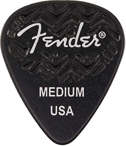 Fender 351 Shape  Black Medium Guitar Pick  6