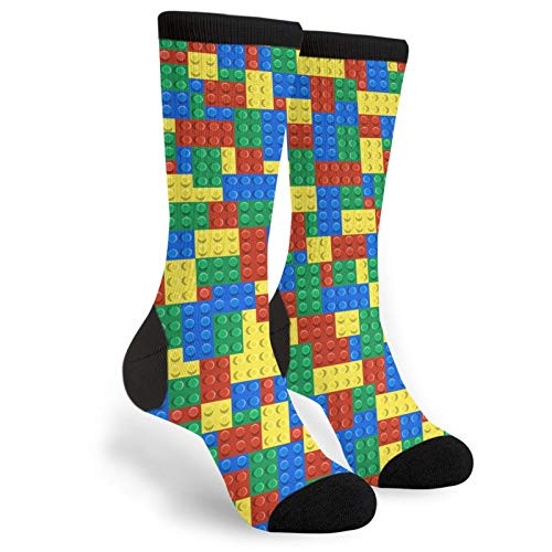 Building Blocks Men Women Casual Socks Funny Funky Novelty Crew Tube Socks Building Blocks Men Women Casual Socks Funny Funky Novelty Crew Tube Socks