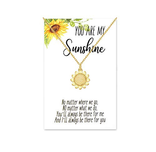 Tarsus You are My Sunshine Necklace Sunflower Boho Jewelry Gifts for Bestfriend Women Teen Little Girls Daughter Tarsus You are My Sunshine Necklace Sunflower Boho Jewelry Gifts for Bestfriend Women Teen Little Girls Daughter