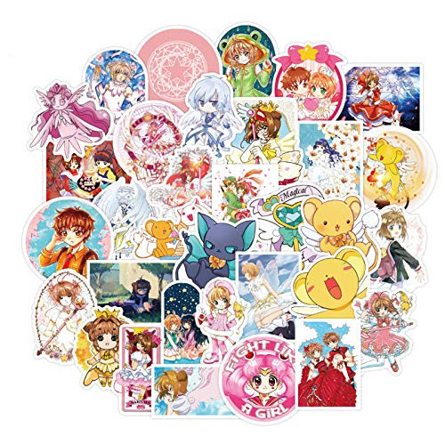 Japan Anime Cartoon Cardcaptor Sakura Stickers Laptop Stickers Waterproof Skateboard Snowboard Car Bicycle Luggage Decal 50pcs Pack  Cardcaptor Sakura