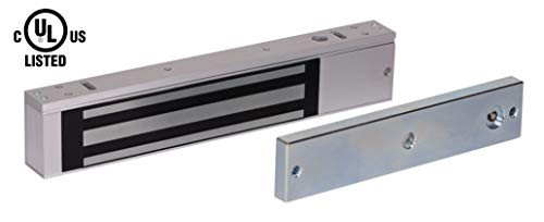 Lock Synergy 600LBs Electromagnetic Door Lock, UL Listed, Lock Status LED, Form C Relay Output, 12/24VDC - 600LBs
