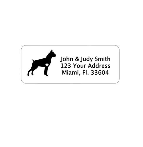 Boxer Personalized Address Labels  Boxer Dog Labels Set Of 30  Personalized Dog Lover Gift  New Puppy Address Labels  Dog Return Address Labels