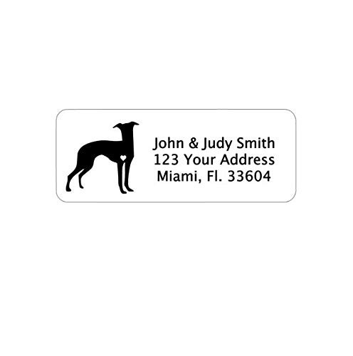 Greyhound Personalized Address Labels  Greyhound Dog Labels Set Of 30  Personalized Dog Lover Gift  New Puppy Address Labels  Dog Return Address Labels