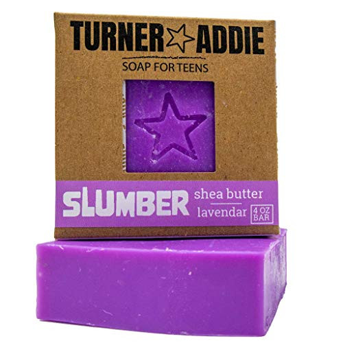 Slumber Bar  2-PK  - Natural Soap for Teens  Lavender Essential Oil  Handmade in Maryland - Comes with Sticker - for Teens Tweens Kids