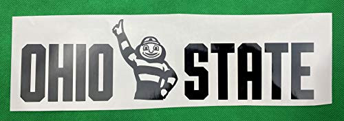 Ohio State  Buckeyes  Brutus Buckeye  Black  Vinyl Decal  New  Gift