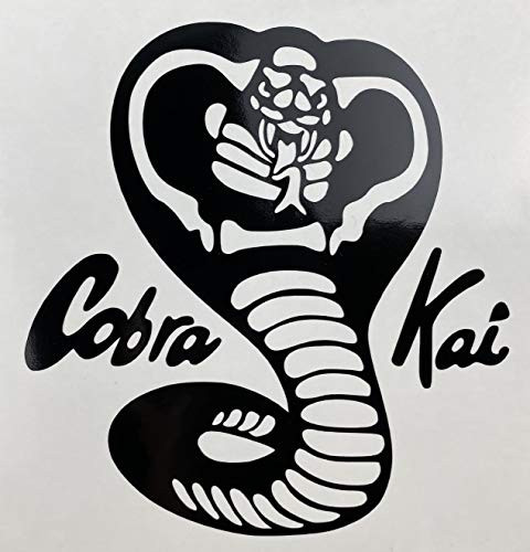 Cobra Kai  Cobra  Black Vinyl Car Decal  Bumper Sticker  New Gift