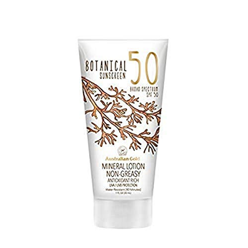 Australian Gold SPF 50 Botanical Sunscreen Lotion Travel Size 1 Fluid Ounce Australian Gold SPF 50 Botanical Sunscreen Lotion Travel Size 1 Fluid Ounce