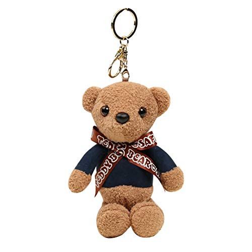 toataLOpen Novelty Keychains  Key Rings Pendant  Bear Keychain Mini Soft Plush Doll Fragrance Hanging Ornament Navy Blue toataLOpen Novelty Keychains  Key Rings Pendant  Bear Keychain Mini Soft Plush Doll Fragrance Hanging Ornament Navy Blue