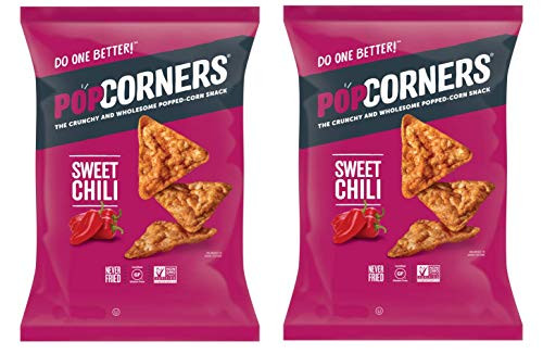 PopCorners PopCorn Snack Chips Pack of 2 5oz Bags  Sweet Heat Chili PopCorners