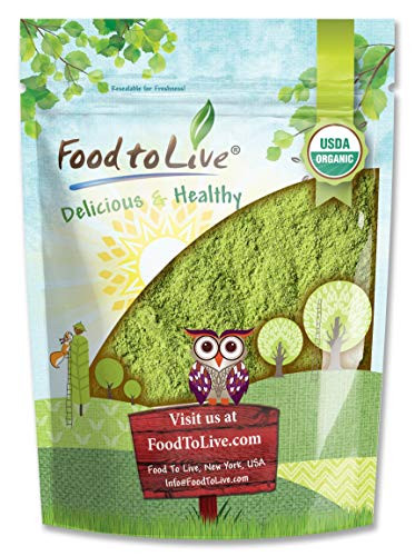 Organic Moringa Powder  8 Ounces  Rich in   Non-GMO  Ground Moringa Oleifera Leaf  Raw  Sun-Dried  Vegan  Bulk  Great for Drinks  Teas and Smoothies