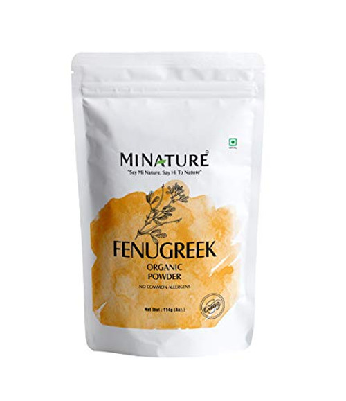 USDA Organic Fenugreek Seed Powder 114 Gram  4 oz  - Methi Seeds Ground   Trigonella Foenum Graecum - 100 percent Pure  and  Natural   Supports Immune System
