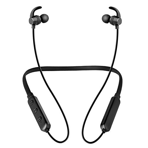 Bluetooth V4.1 Headphones Sweatproof Running Exercise Headset Stereo with Mic Earbuds Wireless Earphones Noise Cancelling Neckband Earphones (black) Bluetooth V4.1 Headphones Sweatproof Running Exercise Headset Stereo with Mic Earbuds Wireless Earphones Noise Cancelling Neckband Earphones (black)