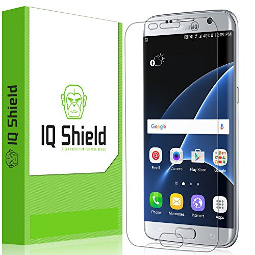 IQ Shield Screen Protector Compatible with Samsung Galaxy S7 Edge  Full Coverage  Anti-Bubble Clear Film