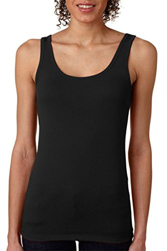 Next Level womens Next Level The Jersey Tank 3533 -BLACK-2XL