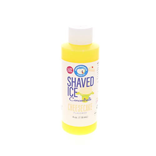 Cheesecake Shaved Ice and Snow Cone Flavor Concentrate 4 Fl Ounce Size  makes 1 gallon of syrup with sugar and water added