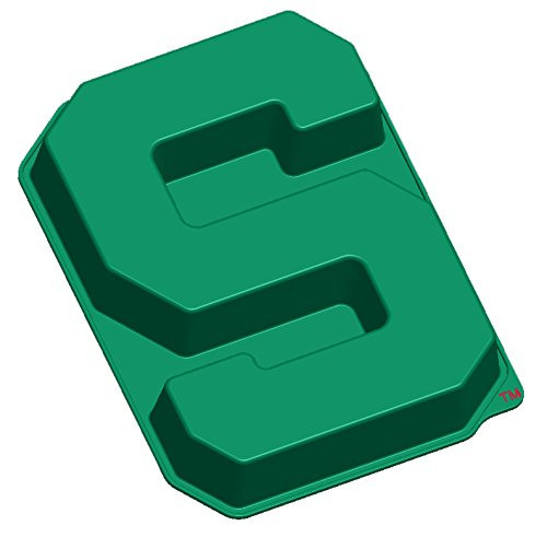 NCAA Michigan State Spartans S Cake Pan with Stand, One Size, Green