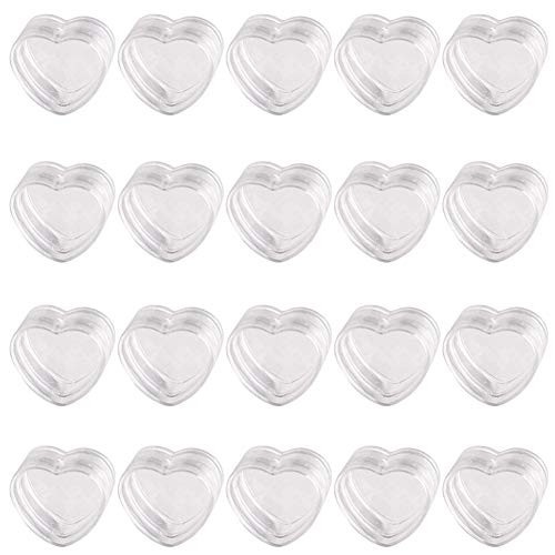 20 Pieces 0.14 Oz Cosmetic Containers Heart Shaped Clear Jars Empty Clear Travel Jar Pot Heart Shaped Cosmetic Containers Empty Refillable Cosmetic Jars with Lids for Lotion Creams Powder 20 Pieces 0.14 Oz Cosmetic Containers Heart Shaped Clear Jars Empty Clear Travel Jar Pot Heart Shaped Cosmetic Containers Empty Refillable Cosmetic Jars with Lids for Lotion Creams Powder