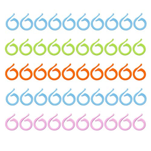 100 Pieces Stitch Marker Ring Row Counter Ring Knitting Counter Ring Stitch Counter Ring Knitting Tools Crochet Knit Counting Split Ring  Small Size Multicolor