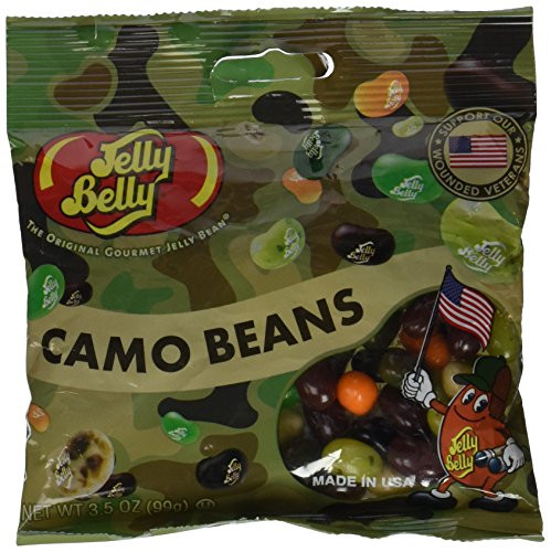 Jelly Belly Camo Beans 3.5 oz Support Our Veterans Jelly Bean Pack