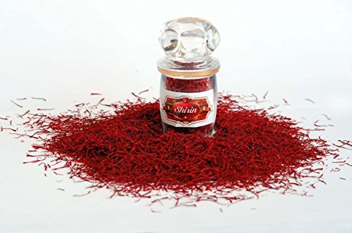 SHIRIN Saffron Pure  and  Natural Premium Quality  Grade 1  All Red 1 Gram 0.035 OZ   Superior Saffron Threads  Saffron Spice for Tea  Rice