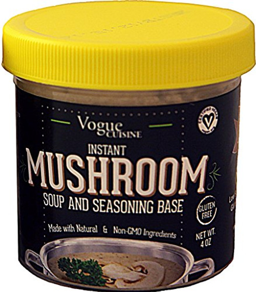 Vogue Cuisine Mushroom Soup  and  Seasoning Base - Low Sodium  and  Gluten Free  4 oz