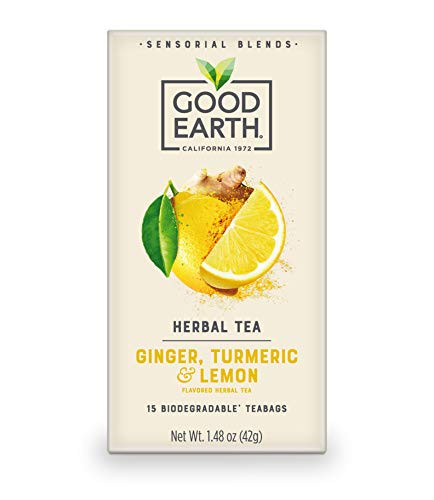 Good Earth Sensorial Blends Ginger  Tumeric  and  Lemon Herbal Tea  15Count