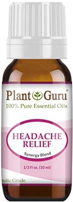 Headache Relief Essential Oil Blend  Migraine  10 ml 100 percent Pure  Undiluted  Therapeutic Grade.  Blend of  Lavender Dalmatia  Peppermint  Wintergreen  Frankincense  Marjoram  Rosemary