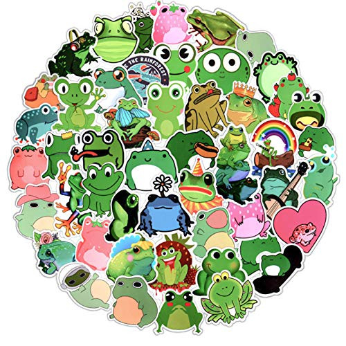 Lorvain 100 PCS Frog Stickers Waterproof Vinyl Laptop Water Bottles Stickers Skateboard Luggage Computer Decal Frog Sticker for Kids Teens Girls Lorvain 100 PCS Frog Stickers Waterproof Vinyl Laptop Water Bottles Stickers Skateboard Luggage Computer Decal Frog Sticker for Kids Teens Girls