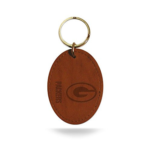 Rico NFL Green Bay Packers Leather Keychain White Rico NFL Green Bay Packers Leather Keychain White