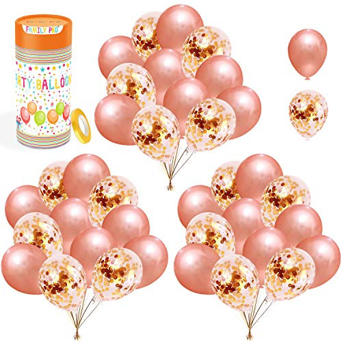 70Pcs New Upgraded Rose Gold Confetti Balloons 12inch Latex Party Balloons Rose and Gold Confetti Balloons with Ribbons for Birthday Graduation Celebration Wedding Party Rose Gold Theme Decorations 70Pcs New Upgraded Rose Gold Confetti Balloons 12inch Latex Party Balloons Rose and Gold Confetti Balloons with Ribbons for Birthday Graduation Celebration Wedding Party Rose Gold Theme Decorations