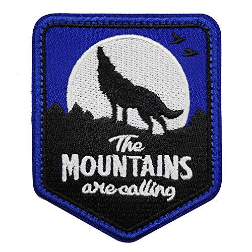 WZT The Mountains are Calling and I Must Go Embroidered Patch - Hiking Camping Travel Adventure Patch WZT The Mountains are Calling and I Must Go Embroidered Patch - Hiking Camping Travel Adventure Patch
