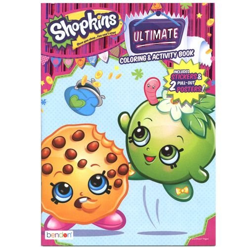 Shopkins Ultimate Coloring and Activity Book- includes stickers and 2 posters-90350 Shopkins Ultimate Coloring and Activity Book- includes stickers and 2 posters-90350