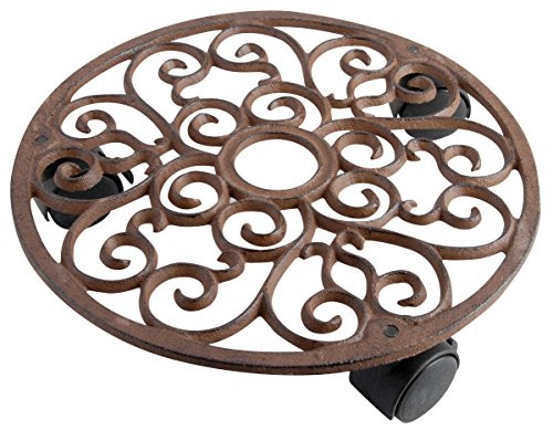 Esschert Design Plant Trolley - Round Cast Iron