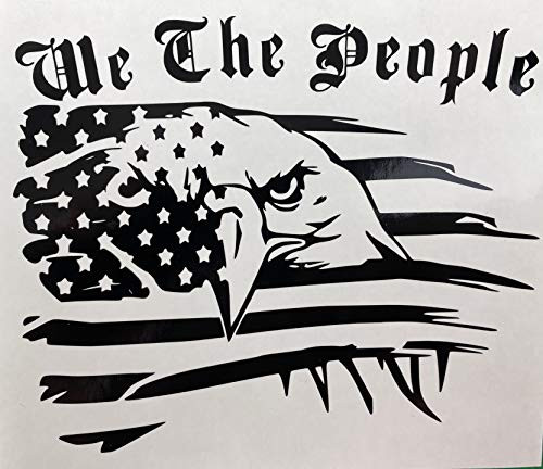 American Flag  We The People  Eagle  Vinyl Decal  Bumper Sticker  New  Gift