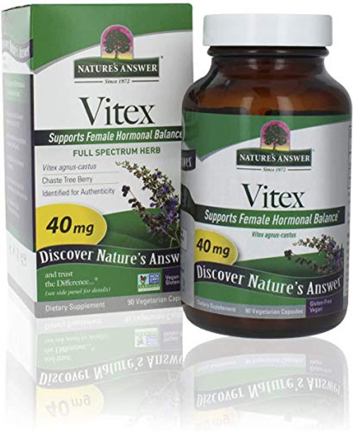 Nature s Answer Vitex Agnus-Castus Chastetree Berry Vegetarian Capsules 90-Count Promotes Female Hormonal Balance Ovulation Production Supplement Menopause Support Nature s Answer Vitex Agnus-Castus Chastetree Berry Vegetarian Capsules 90-Count Promotes Female Hormonal Balance Ovulation Production Supplement Menopause Support