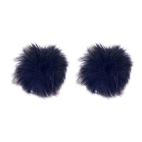 Milisten Furry Microphone Windscreen Soft Wind Muff Windshield for Lapel Mic Lavalier