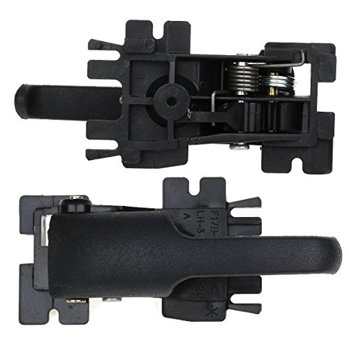 AUTEX 2pcs Black Exterior Door Handle  Front Rear Left Driver Side  Compatible with Ford Explorer 1995 1996 1997 1998 1999 2000 2001