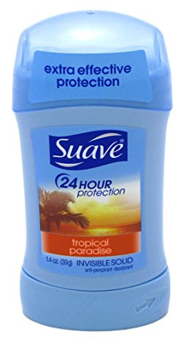 Suave 24 Hour Protection Anti-Perspirant Deodorant Invisible Solid Tropical Paradise 1.40 oz  3 Pack