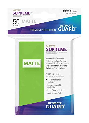 Ultimate Guard - Sleeves  Supreme UX Standard Size Matte Light Green  50