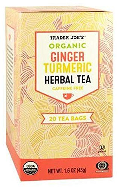 Trader Joes Organic Ginger Turmeric Herbal Tea 20 Tea Bags One Pack Trader Joes Organic Ginger Turmeric Herbal Tea 20 Tea Bags One Pack