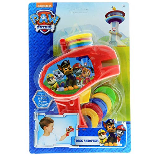 Nickelodeon 6pc Paw Patrol Soft Foam Disc Shooter Red Blaster