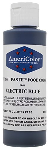 Americolor Soft Gel Paste Food Color  4.5-Ounce  Electric Blue
