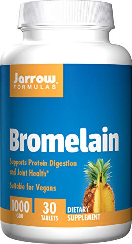 Jarrow Formulas Bromelain  Supports Protein Digestion and Joint Health  1000 gdu  30 Tabs