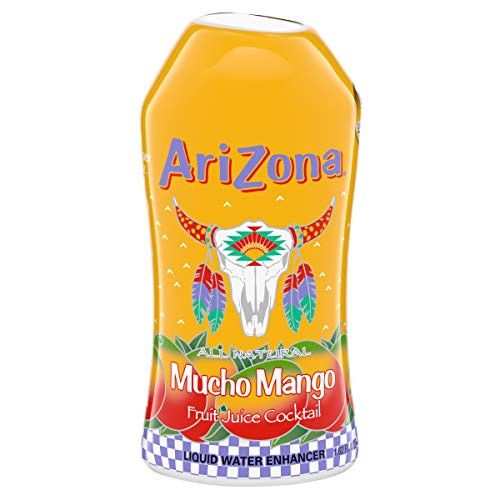 AriZona All Natural Mucho Mango Fruit Juice Cocktail Liquid Drink Mix  1.62 fl. oz. Bottle